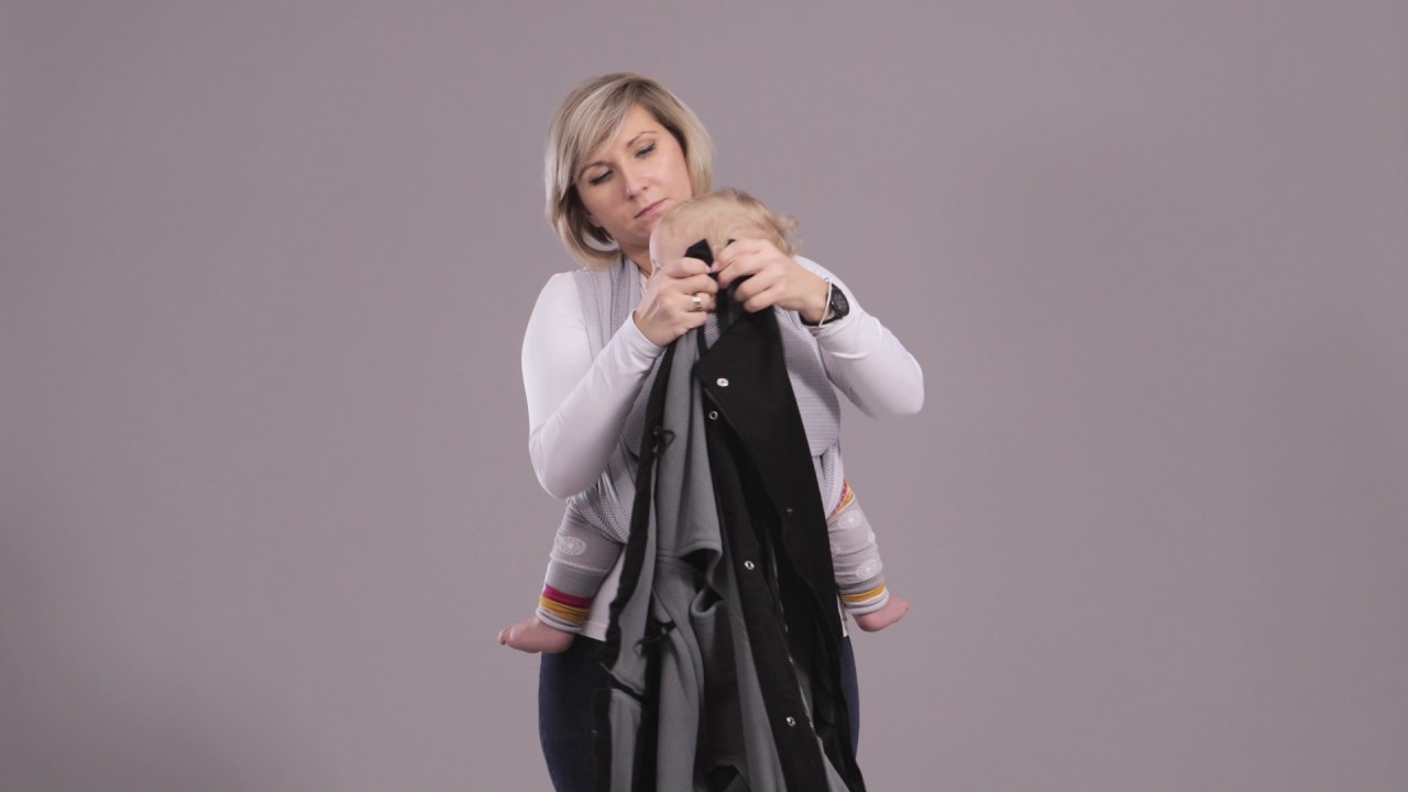 Parka Babywearing Coat - front carry
