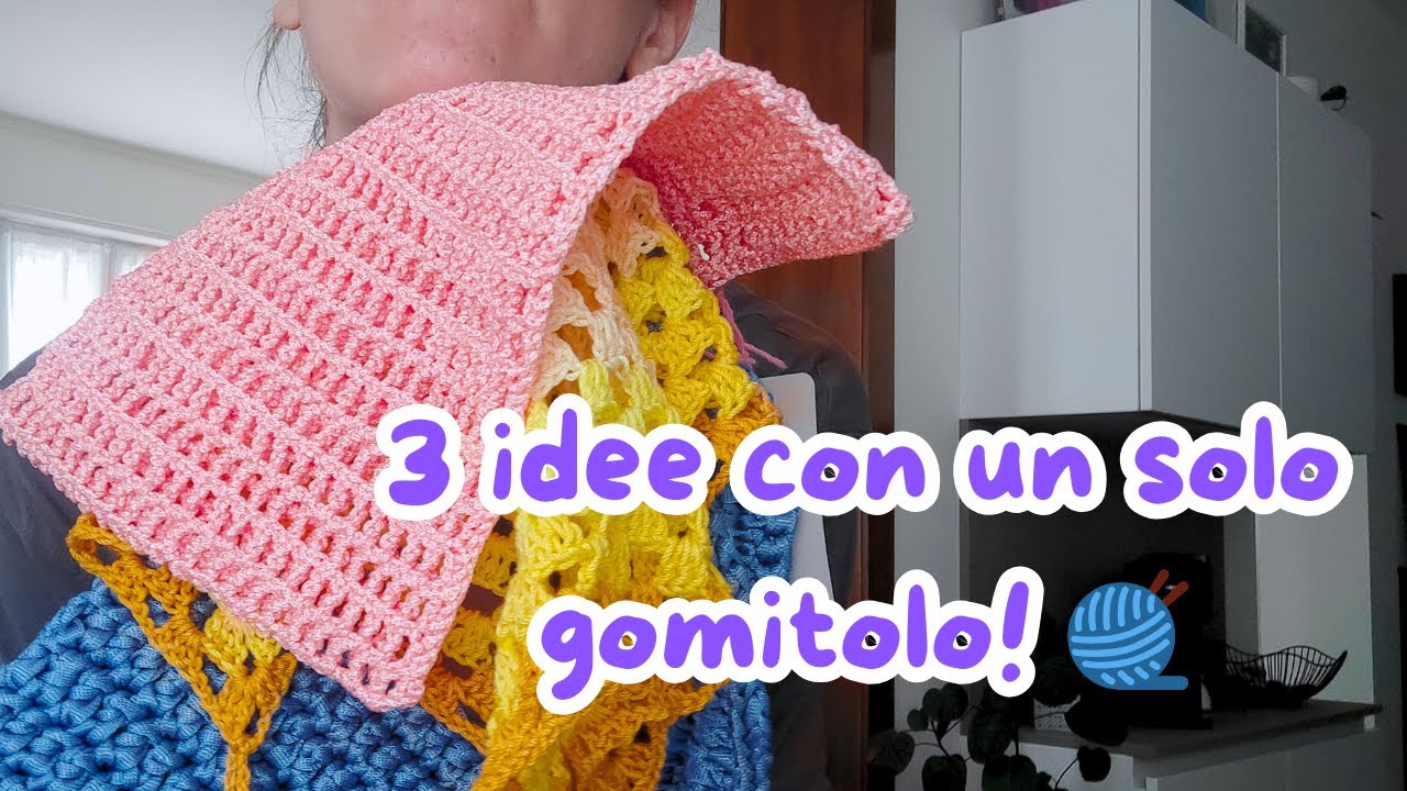 3 идеи вязания крючком всего одного шарика! С руководством!🧶😏