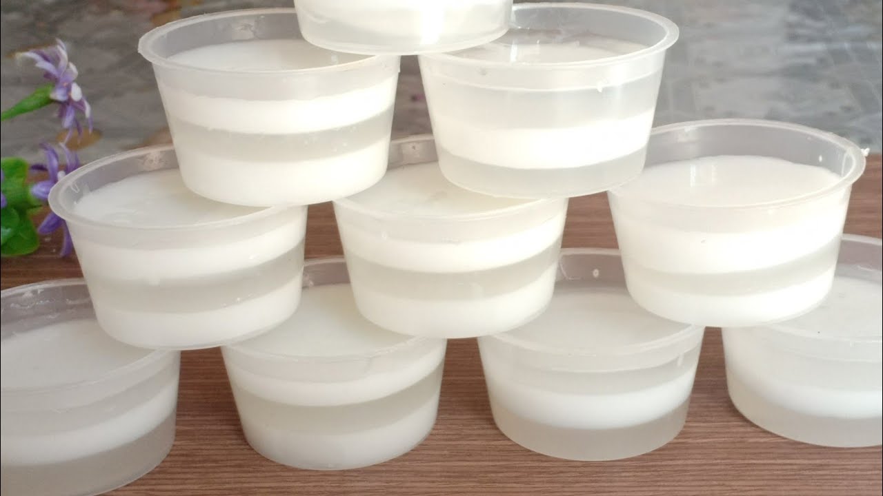 RAU CÂU DỪA - cách làm thạch rau câu dừa đẹp mắt không tách lớp - Tú Lê Miền Tây
