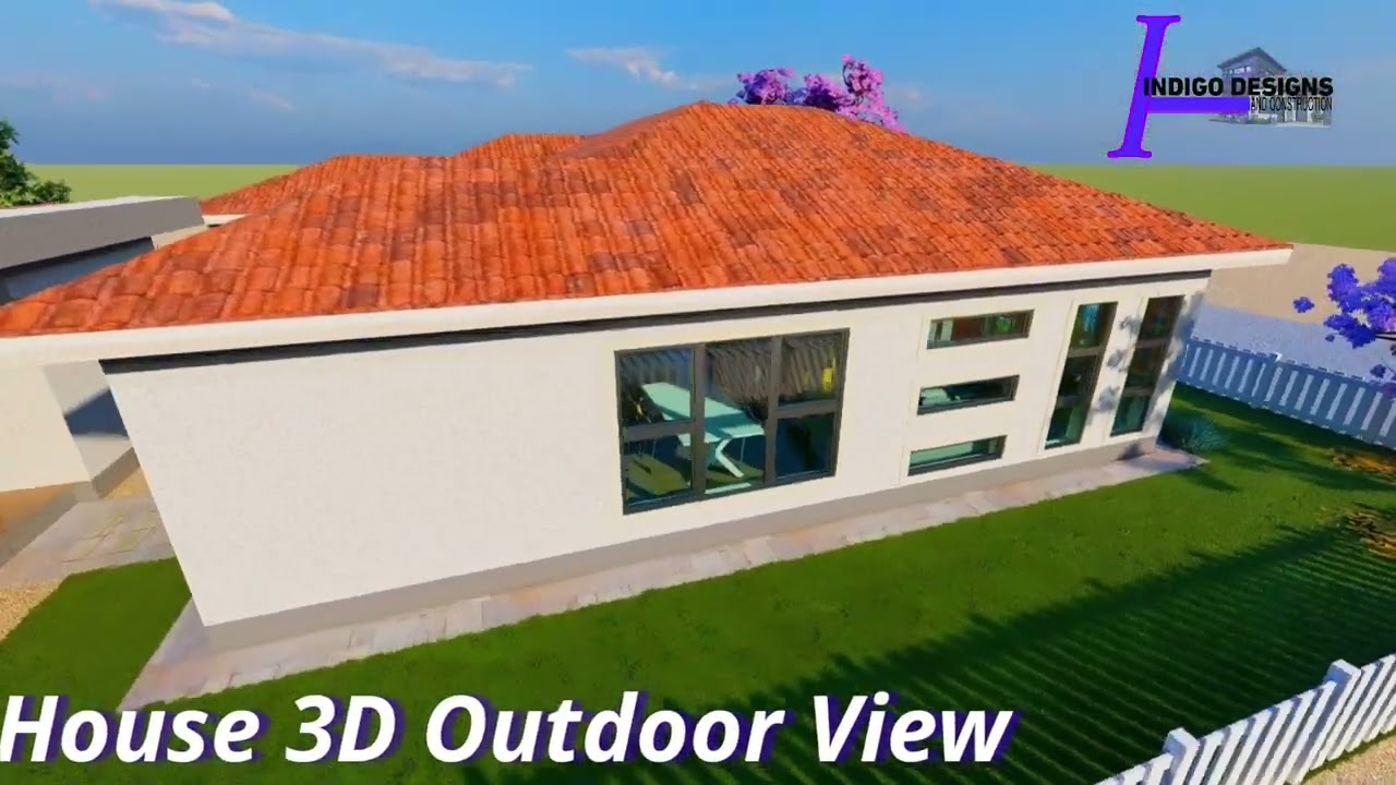 3 Bedroom Main House 3D Walkthrough  In Zimbabwe