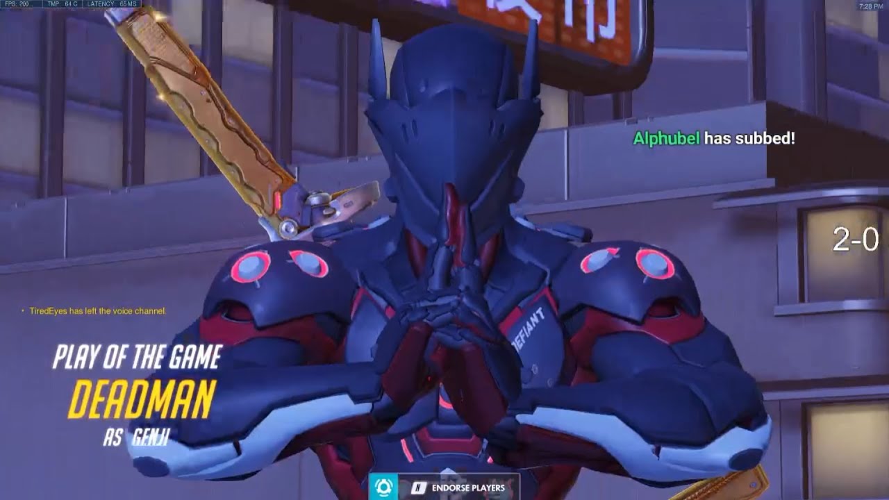 Overwatch Genji God Shadder2k Showing His Sick Gameplay Skills