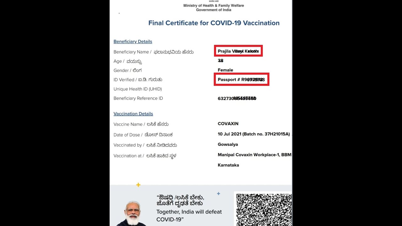 💥💥 How To Add Passport Details In Final COWIN Certificate |Add Passport Details After 2nd COVID Dose