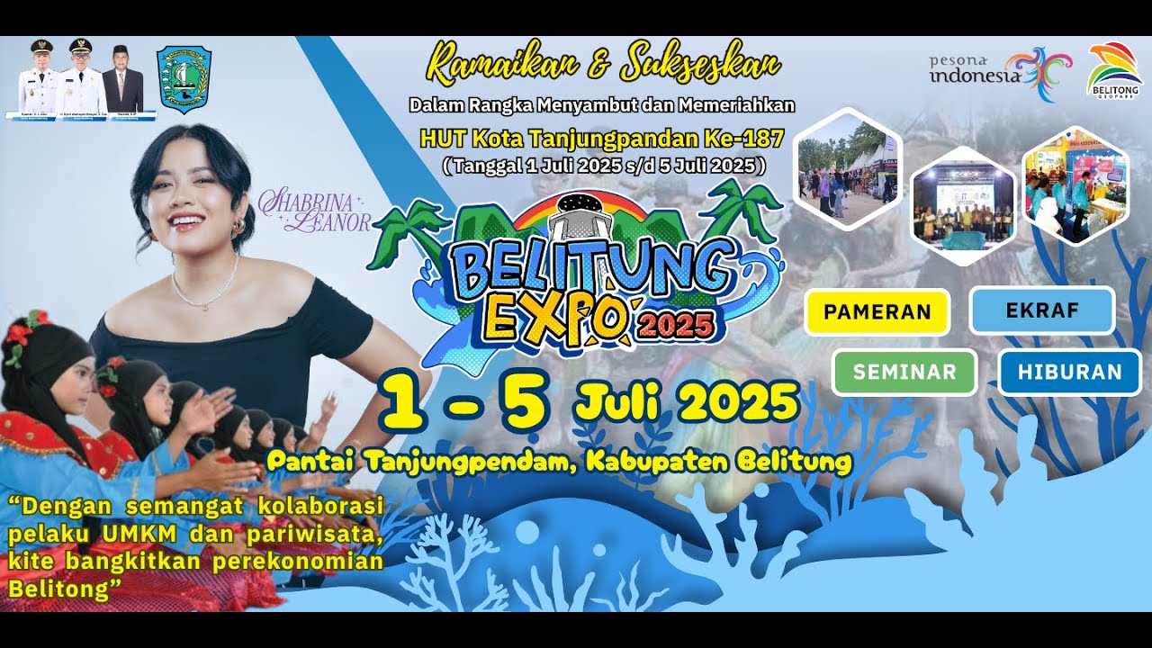 [LIVE] Shabrina Leanor Performance Dalam Rangka HJKT ke 187 - Belitung Expo 2025