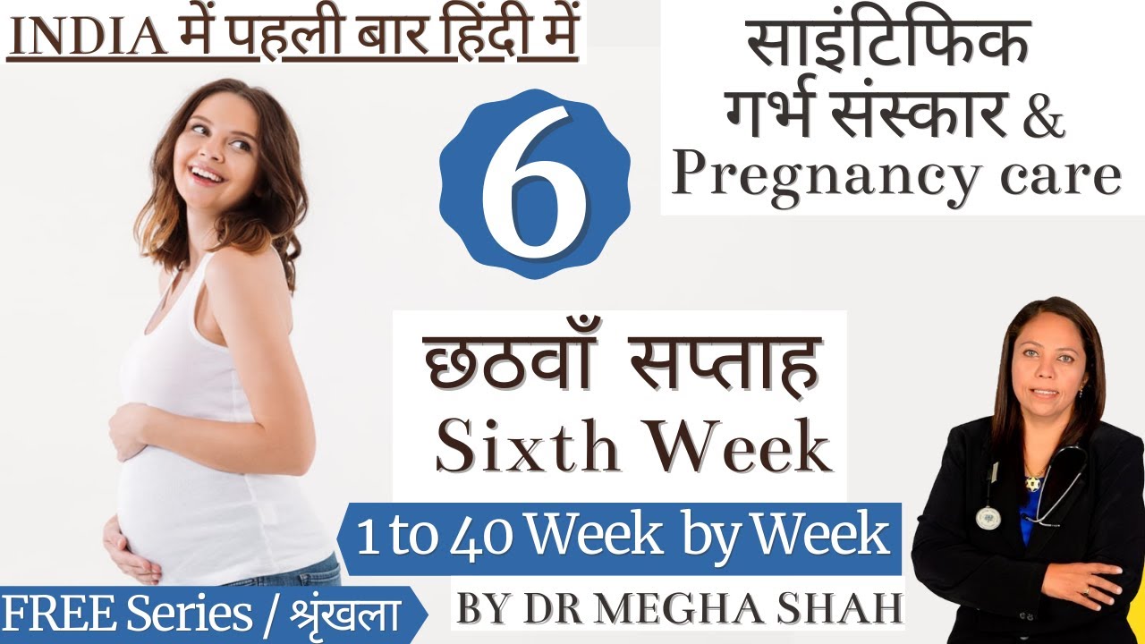 Sixth 6 week Of Pregnancy  | छठवां सप्ताह | Dr. Megha Shah #gharbhsanskar | गर्भ संस्कार #Pregnancy