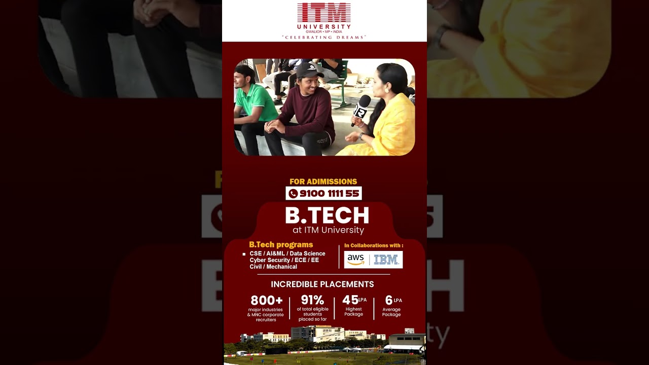 Telangana Students Benefit from Advanced Facilities at ITM University : #shorts #southheadlines
