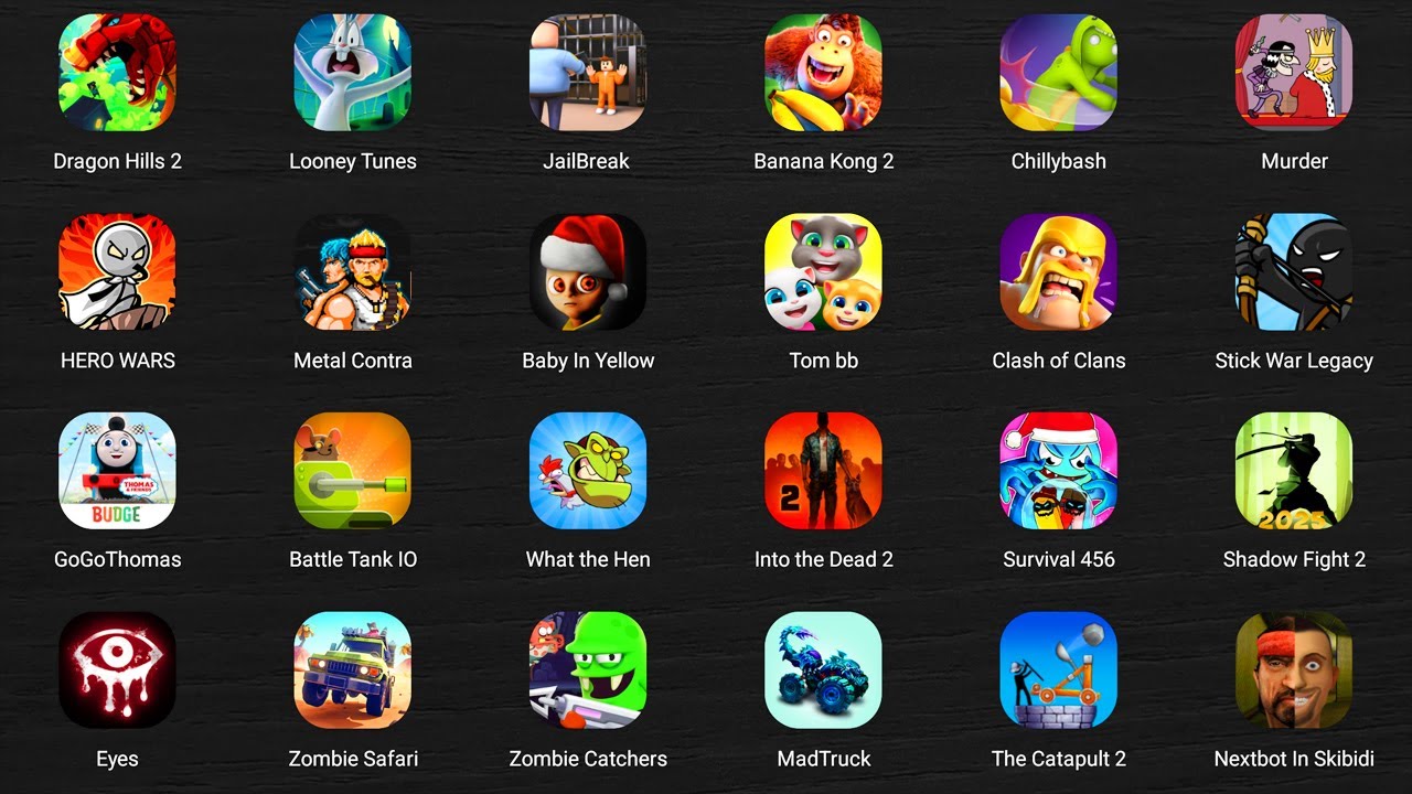 Roblox,Bad Piggies,Find the Alien 2,Going Balls,Hide in The Backroom,Angry Birds 2,12 Locks II...