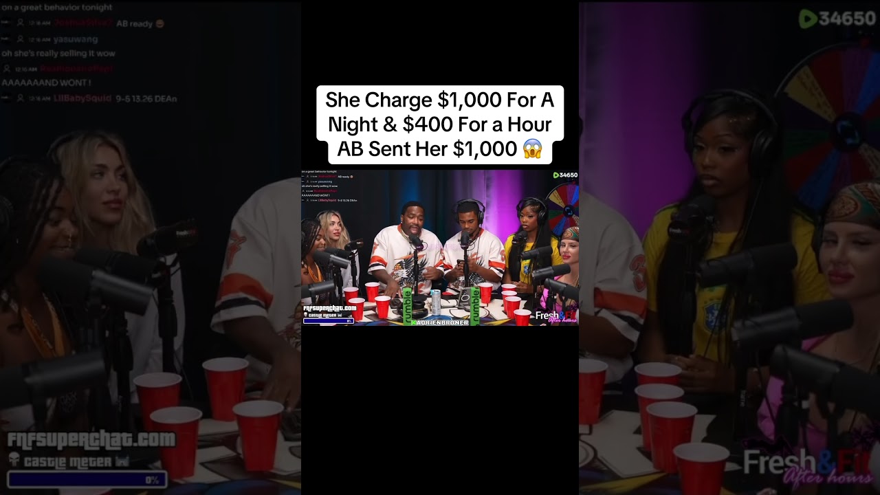 She Charge $1,000 For A Night & $400 For a Hour AB Sent Her $1,000😱 #ab #deenthegreat #adrienbroner