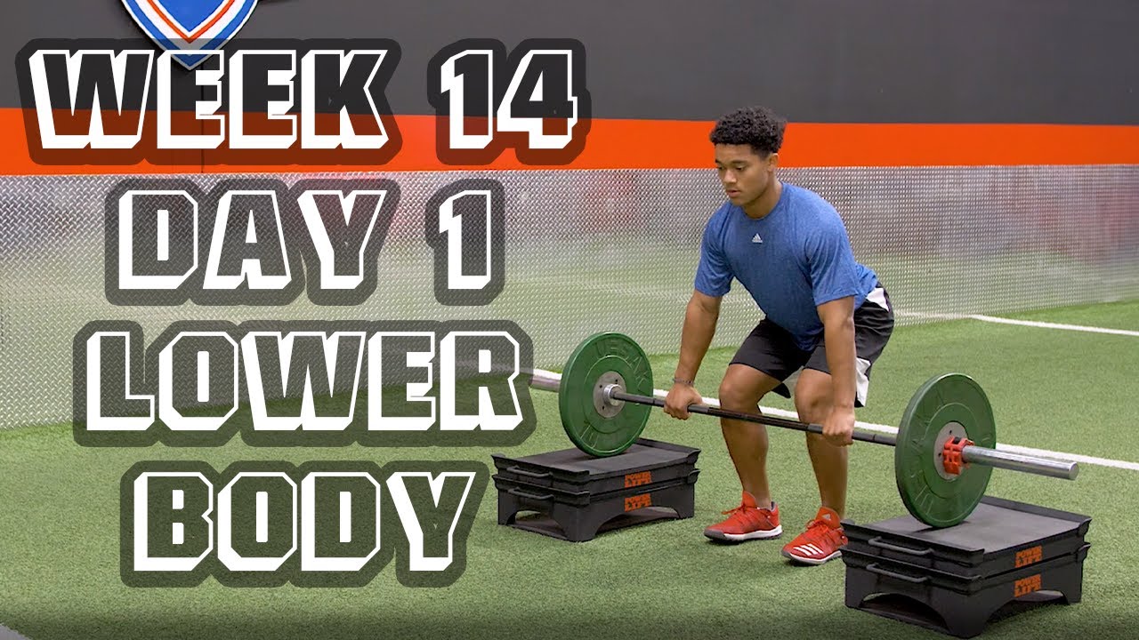 Offseason Football Workout Program: Lower Body | Week 14 Day 1