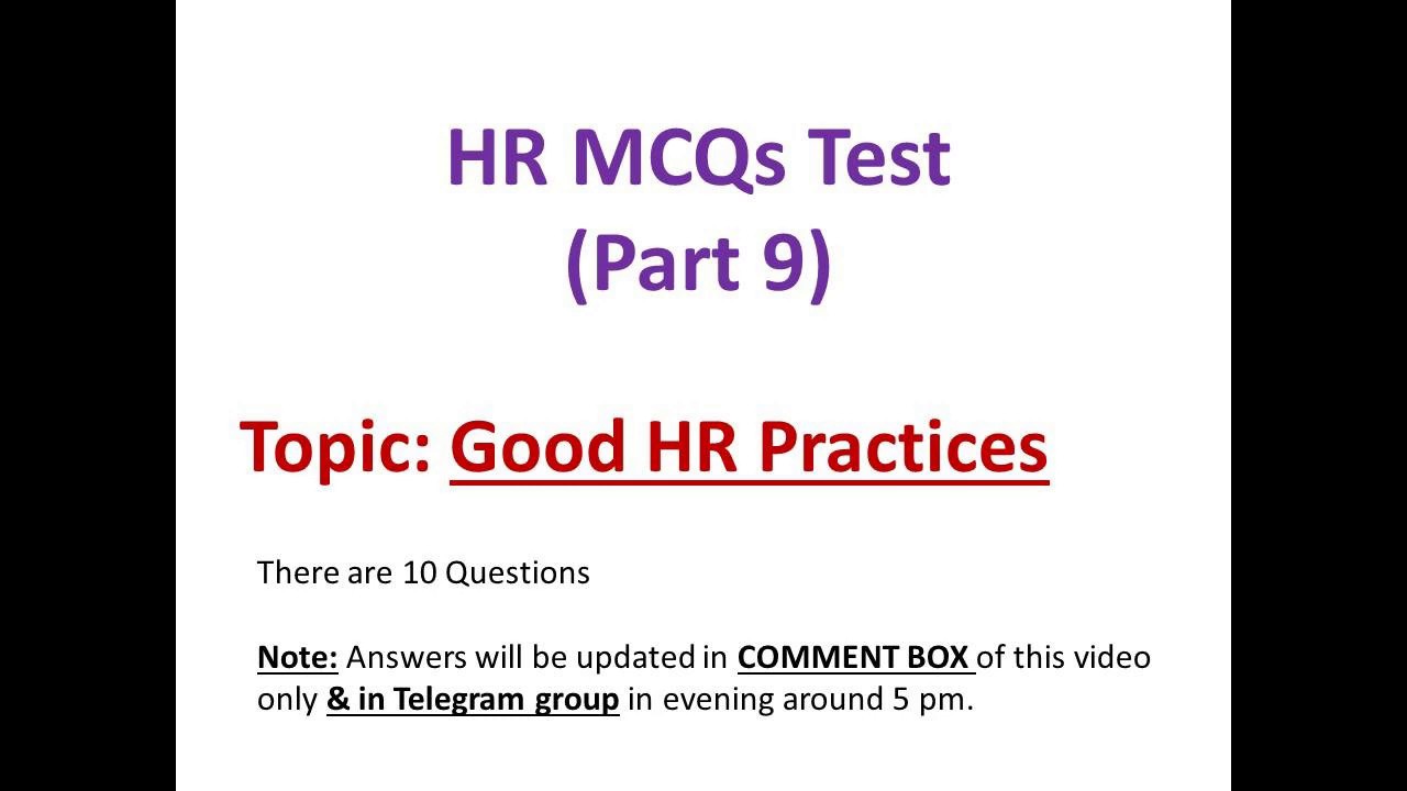 IBPS SO HR Officer Professional Knowledge Questions I IBPS SO HR Officer Questions I IBPS SO HR 2019