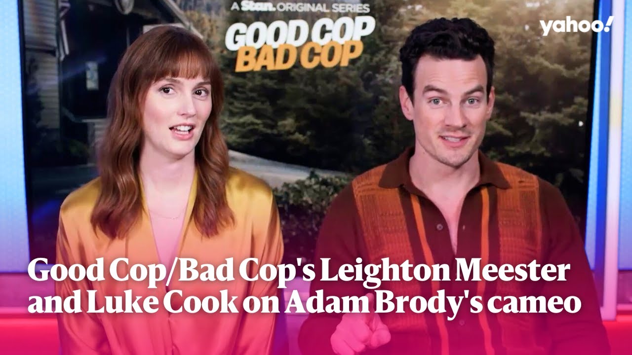 Good Cop/Bad Cop's Leighton Meester and Luke Cook spill on Adam Brody's cameo | Yahoo Australia