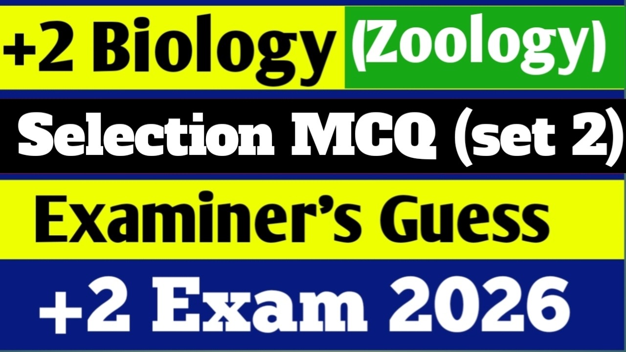 Biology selection 1 marks 2026 ll 1 marks selection question zoology ll +2 exam 1 marks selection