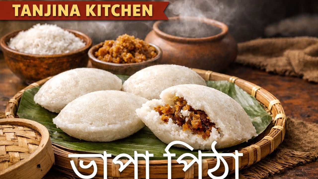 🍽️ ভাপা পিঠা রেসিপি | Traditional Bangladeshi Bhapa Pitha#vapa_pitha #Winter#food #banglarecipe 