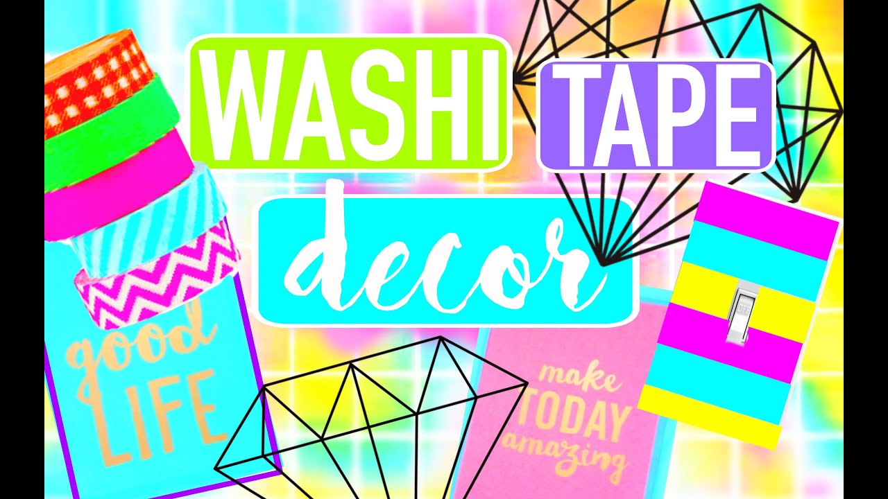 DIY WASHI TAPE ROOM DECOR | DORMSPIRATION