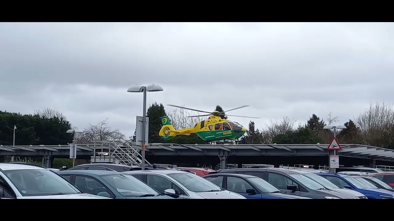 Air ambulance fighting the wind on take off #foryou 