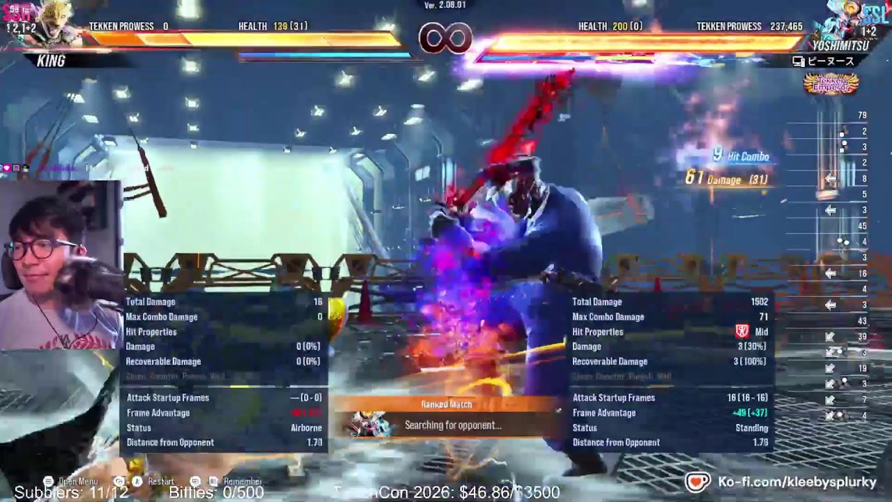 Climbing Ranked With Yoshimitsu | Tekken 8 Live Stream