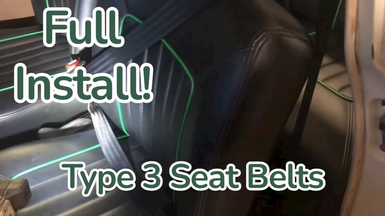 Volkswagen Type 3 Retractable Seat Belt installation