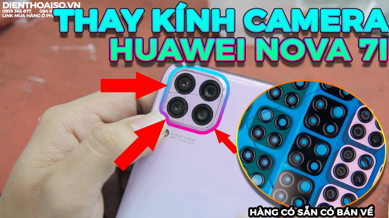 Replace the camera Glasses Huawei Vova 7i
