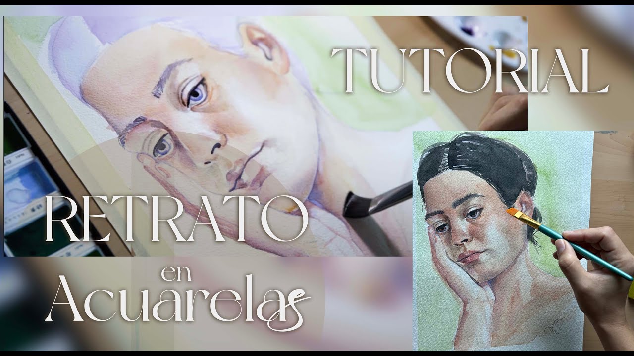 RETRATO EN ACUARELA 3 para principiantes | Watercolor portrait tutorial. ARTENICA