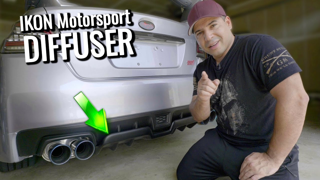IKon Motorsports Rear Diffuser Installation and Review on WRX STI