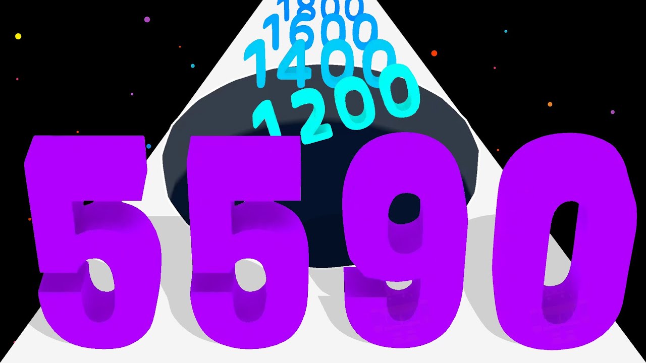 HOLE NUMBER RUN 3D - Забег с Числами Уровень Мастер Максимального Уровня Свободная Игра Часть 1