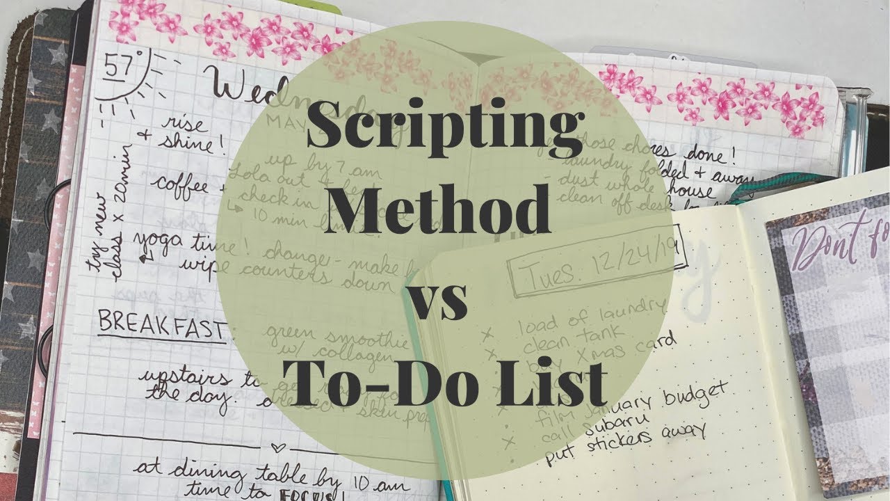 Scripting Method vs the To-Do List 📄🖌 | The Pixie Planner