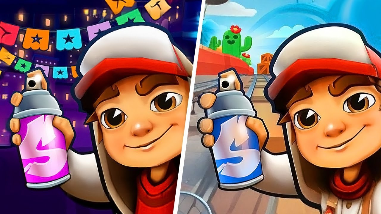 Subway Surfers Winter Holiday 🆚 Subway Surfers Bali, Subway Surfers Map Comparison