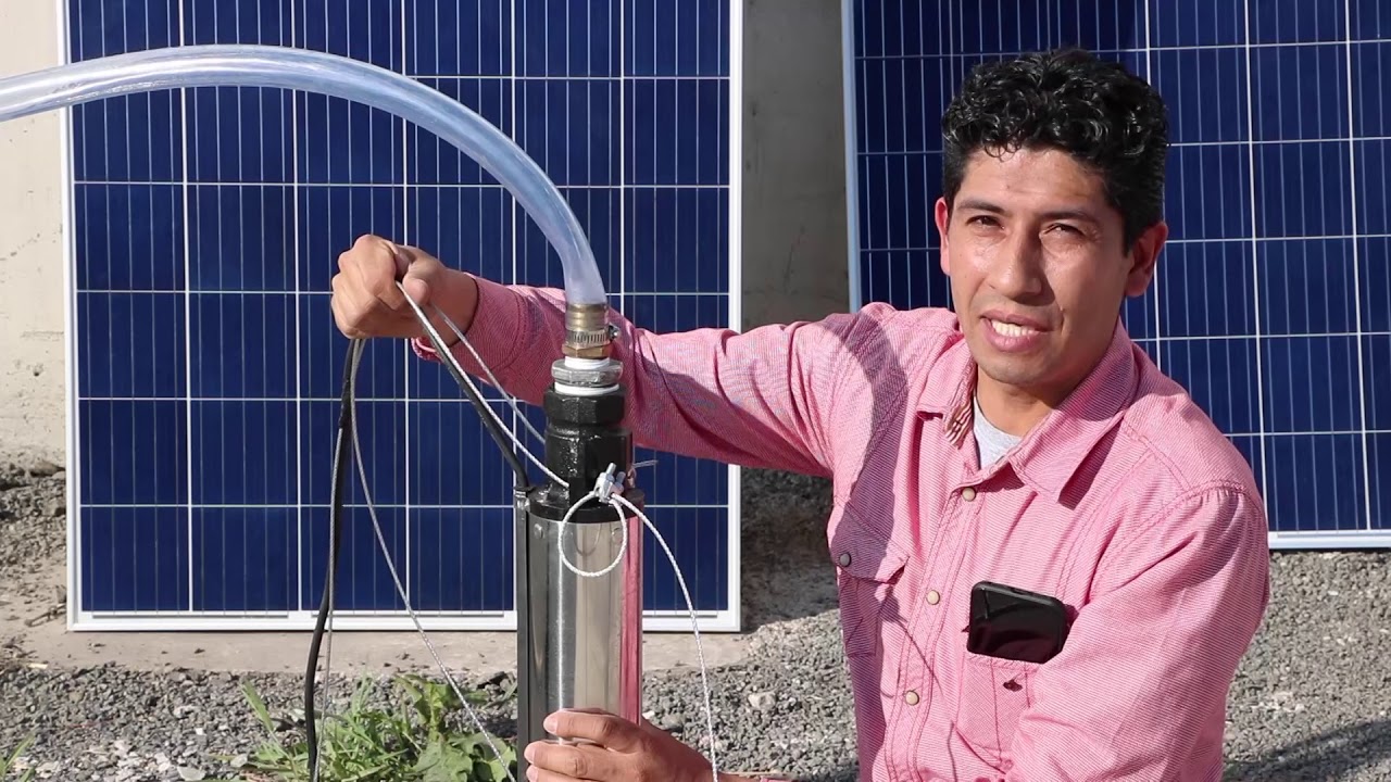 Bombas de Agua Sumergible con Panel Solar Marca Munich
