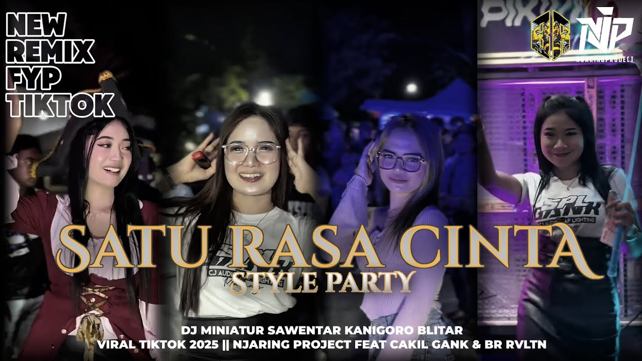 DJ SATU RASA CINTA - STYLE PARTY MELODY RESING VIRAL TIKTOK!! || NJARING PROJECT