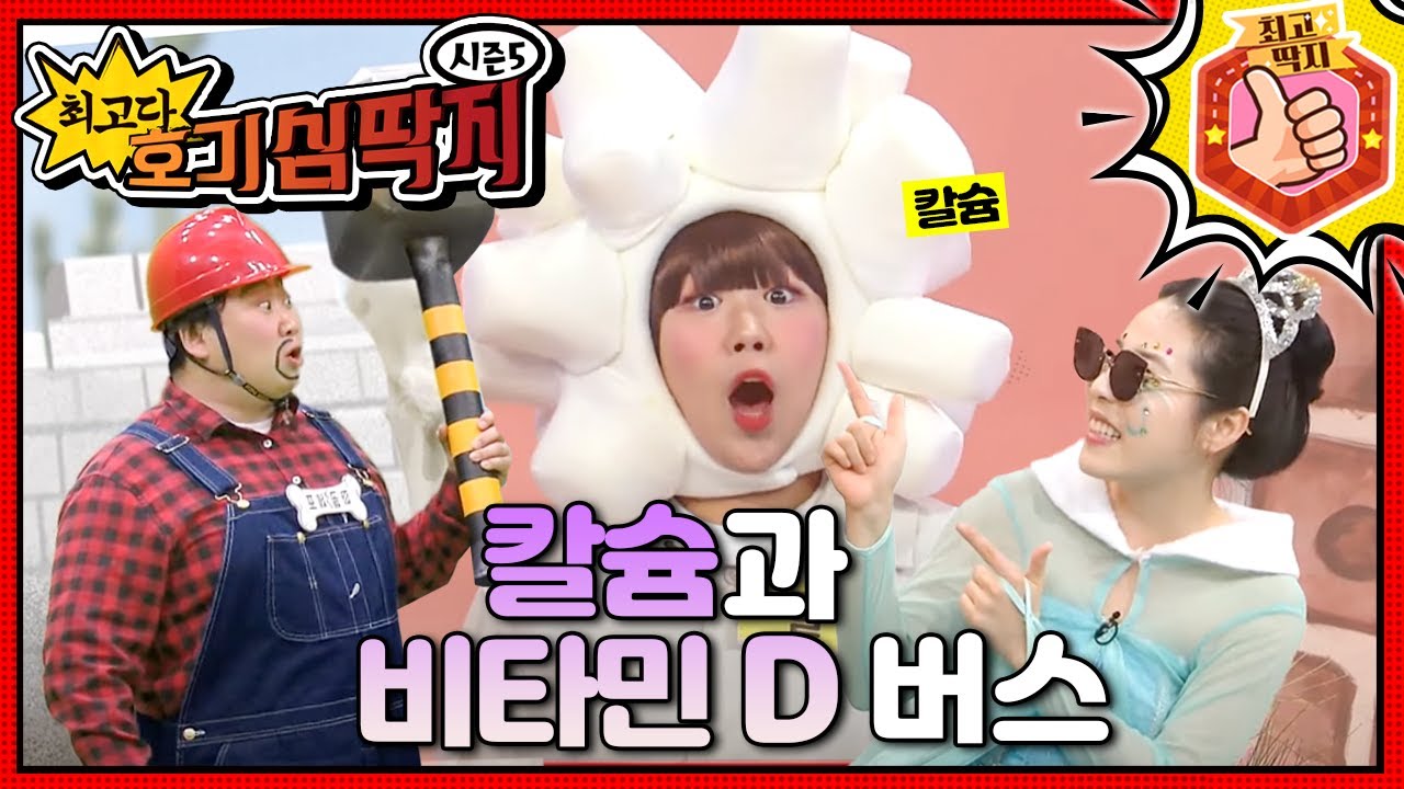 비타민 D 버스를 기다리는 호빵이..🚐 최고다! 호기심 딱지 - 칼슘과 비타민 D 버스