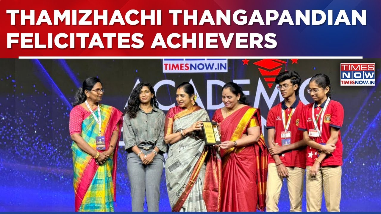 Thamizhachi Thangapandian Honours Achievers at TimesNow.in Education Summit 2026 &ndash; South Edition