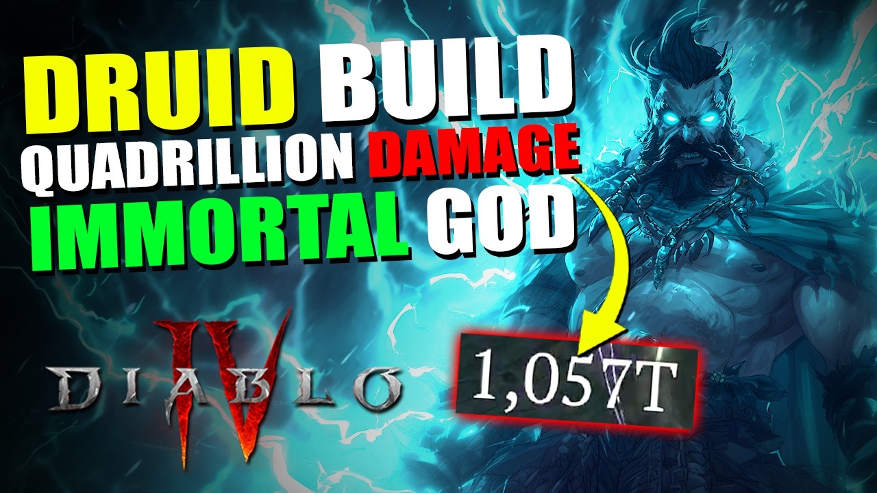 Этот билд друида практически мгновенно убивает боссов в Diablo 4 13-го сезона! Квадриллион урона!
