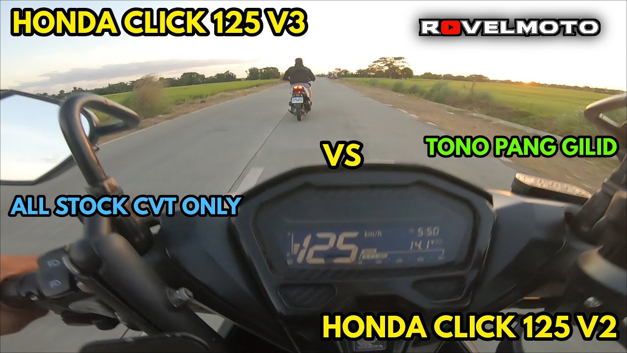 HONDA CLICK 125 V2 VS HONDA CLICK 125 V3|CVT ONLY|ALL STOCK ENGINE