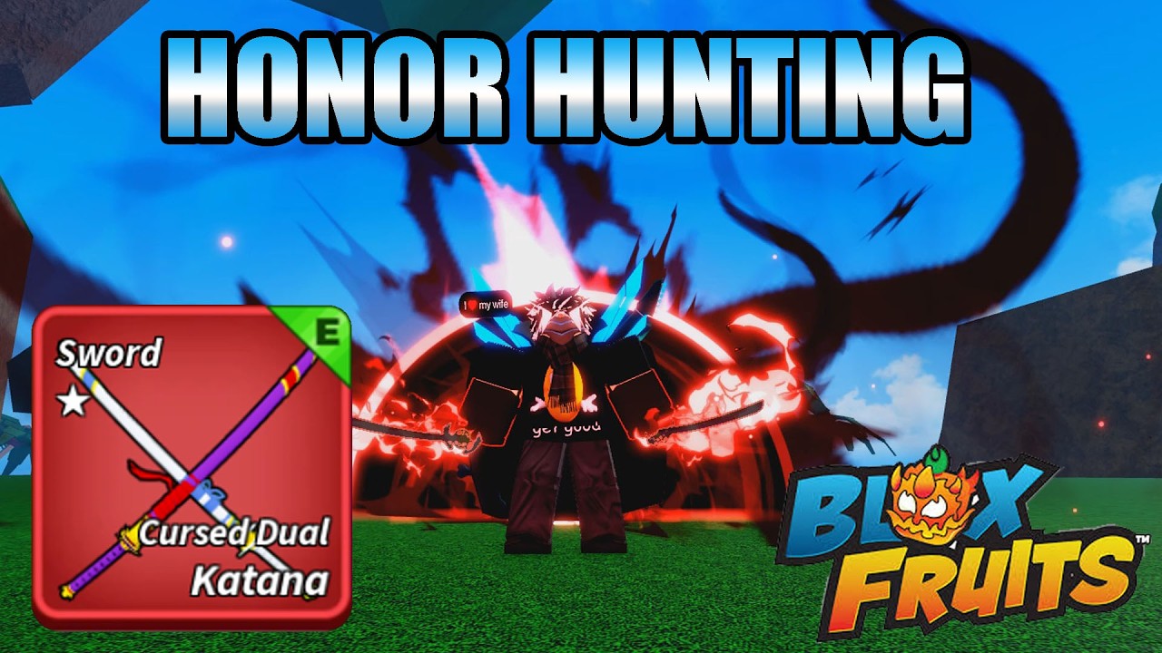 Cursed Dual Katana Honor Hunting 7.7M To 30M (lock in) Part 2 - Blox Fruits