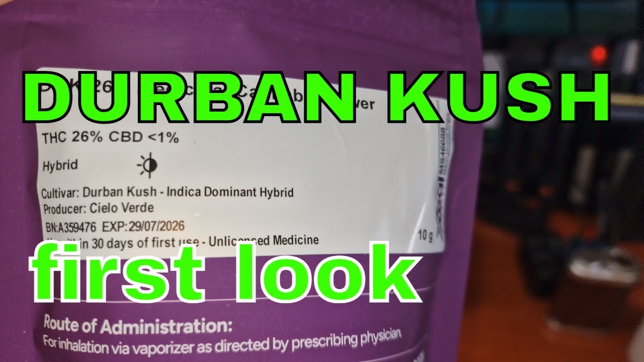 Durban Kush | Cielo Verde, 4C Labs & Xeal Pharma | 26% | 8.50/g