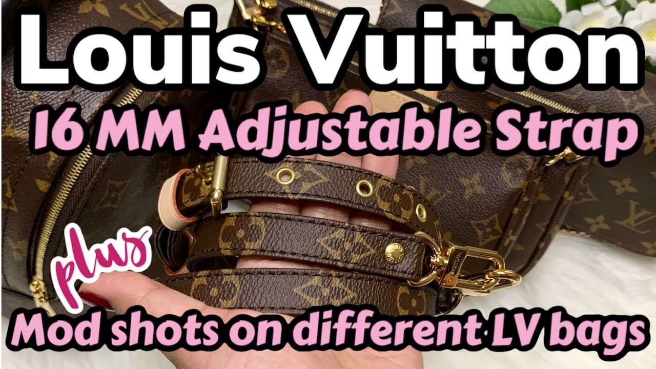UNBOXING LOUIS VUITTON 16MM ADJUSTABLE STRAP + Mod Shots On Different LV Bags | splendid_lush
