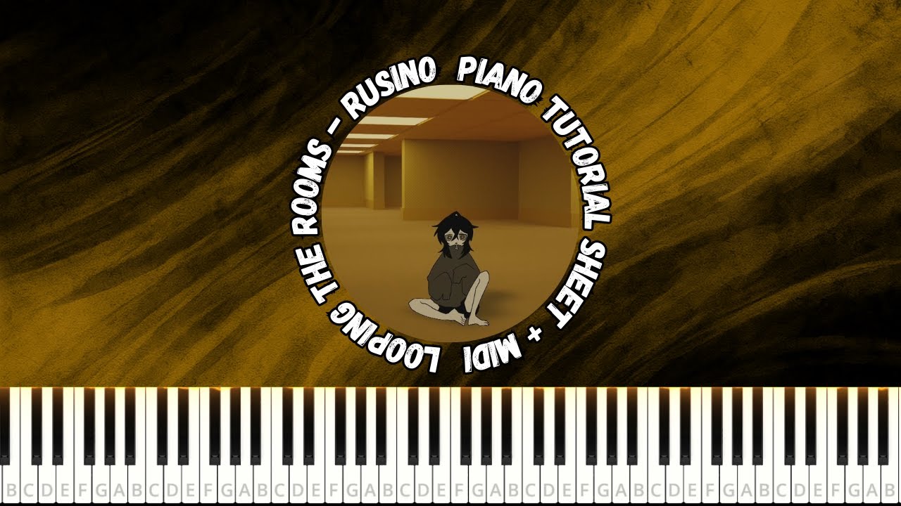 ループザルーム / Looping the Rooms - rusino ft. Hatsune Miku【Piano Tutorial SHEET +MIDI】#vocaloid