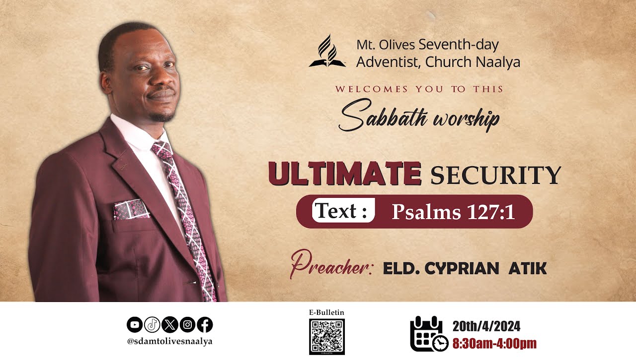 Live: SABBATH WORSHIP - 4th MAY, 2024 || SDA MT. OLIVES CHURCH NAALYA