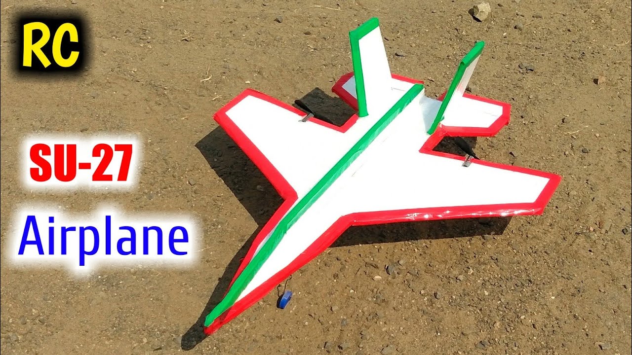 How To Make RC Airplane SU-27 Sukhoi Twin motor
