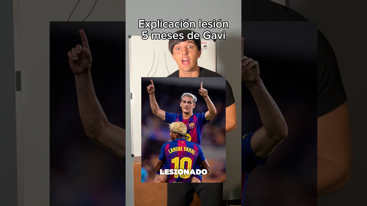 Lesi&oacute;n grave de Gavi #fcbarcelona