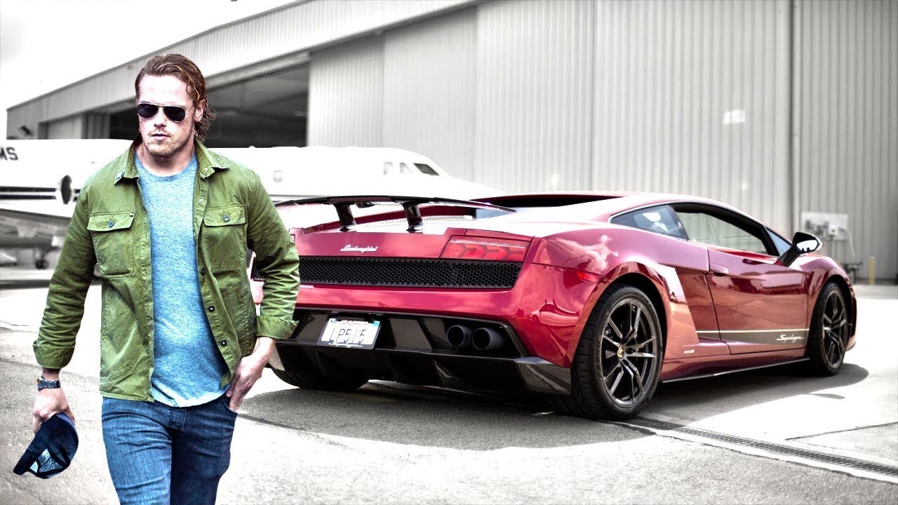 Sam Heughan Most HANDSOME Man with Cars & Bikes l Driving & Riding Compilation