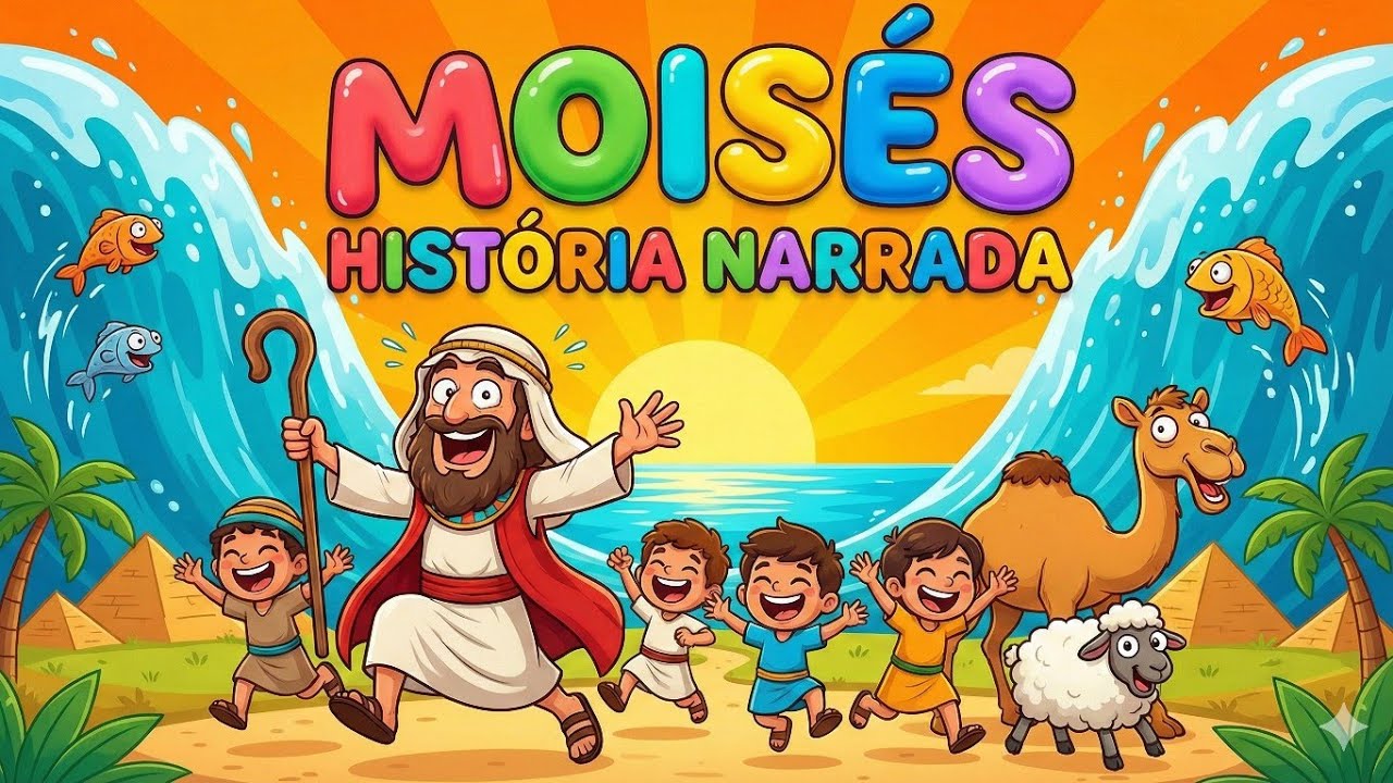 A História de Moisés Contada| Histórias bíblicas Infantis| Biblinhos Kids 