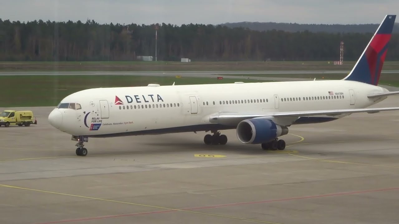 Delta Airlines in Nürnberg (Boeing 767)