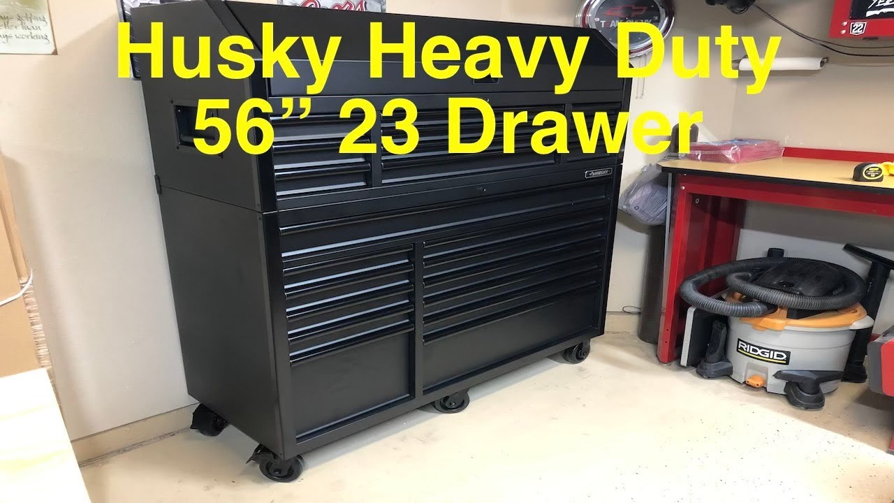Лучший ящик для инструментов до 1000 долларов? Husky 56 дюймов, 23 ящика