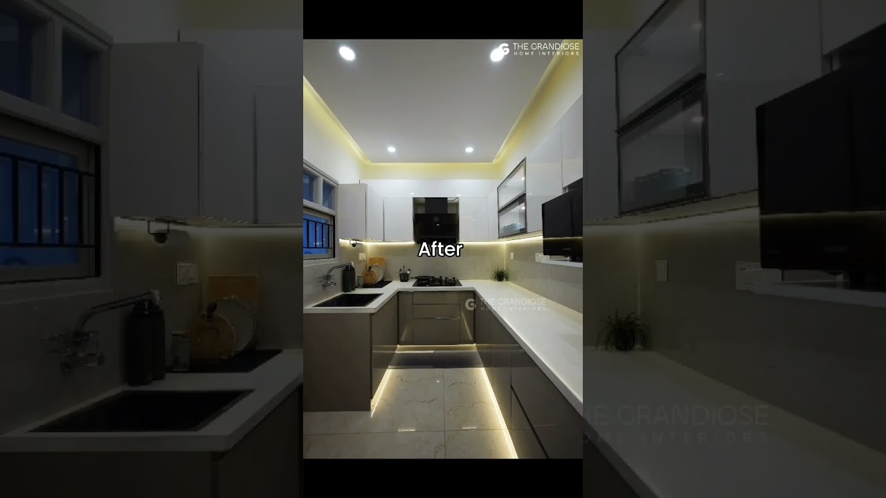 From drab to fab: Witness the stunning kitchen transformation. 
