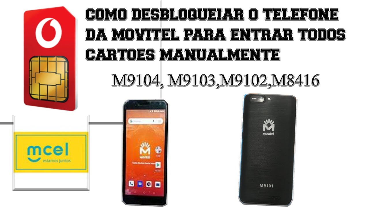 como desbloqueiar Movitel M9104 para entrar todos cartoes manualmente(2020)