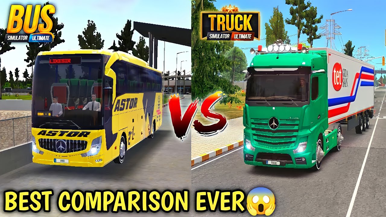 🚚Best Comparison Between Bus Simulator Ultimate And Truck Simulator Ultimate | Android & iOS Game