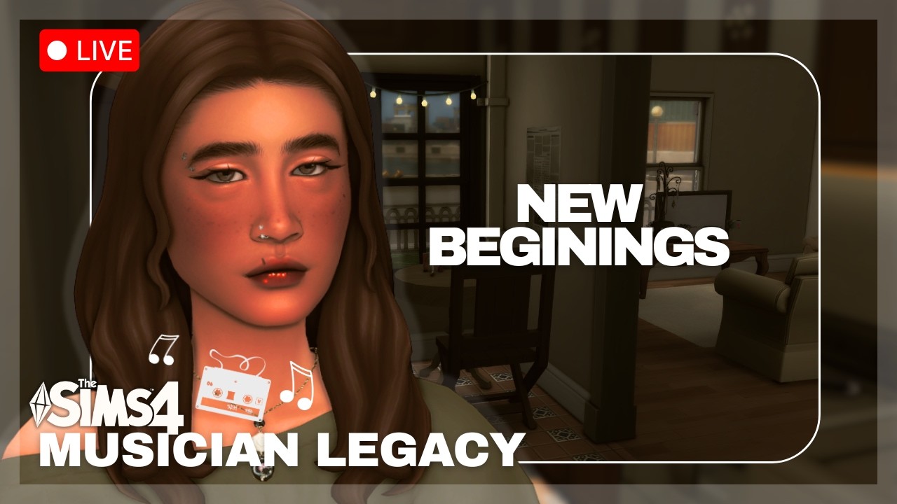 NEW BEGINNINGS!! MUSICIAN LEGACY ep 1 | The Sims 4