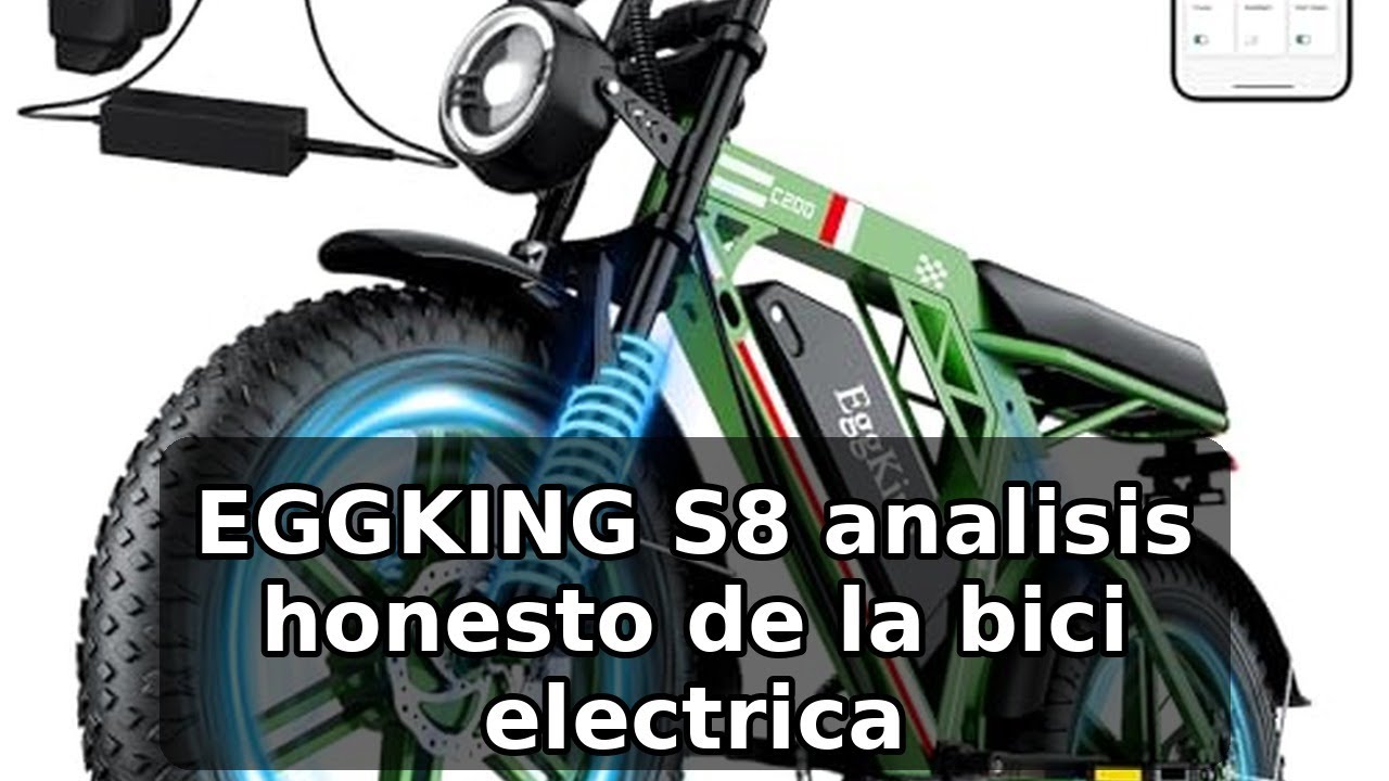 Review completa de la EggKing S8: bici electrica 20x4 fat tire con doble motor