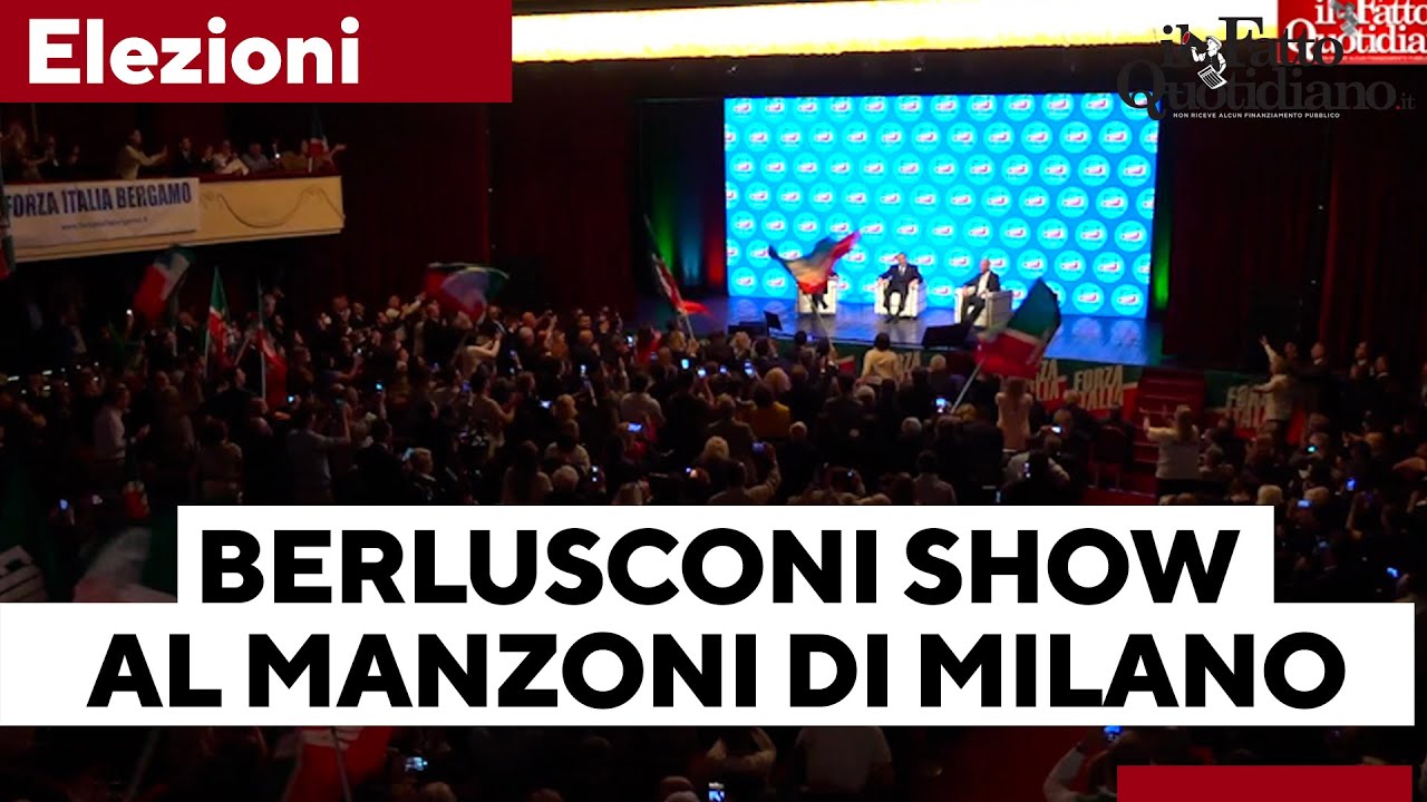 Elezioni, Berlusconi show a Milano tra imitazioni e battute: 