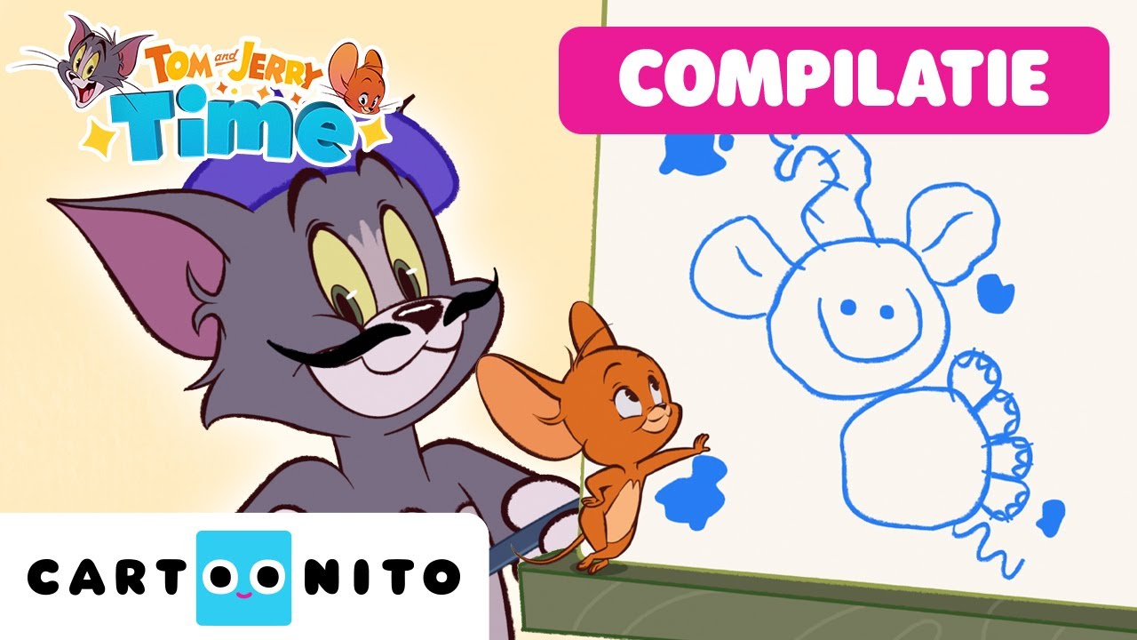 Teken een olifant! 🐘🖍 | Leer met Tom and Jerry | Tijd voor Tom and Jerry | Cartoonito
